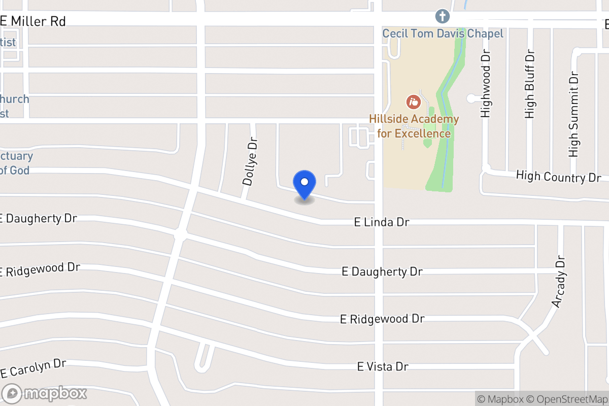 Map of 621 E Linda Dr
