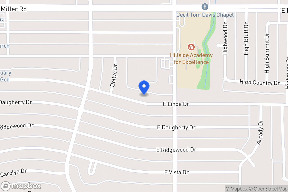 Map of 703 E Linda Dr