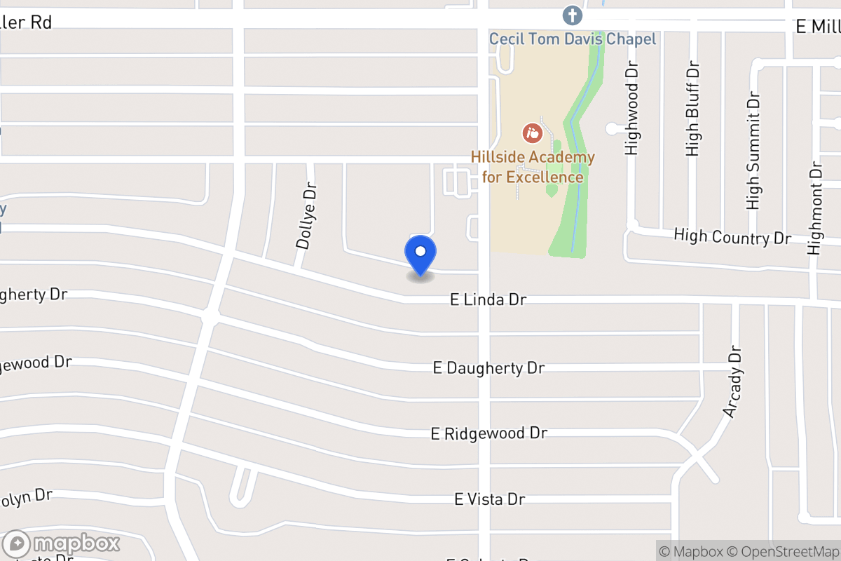 Map of 711 E Linda Dr