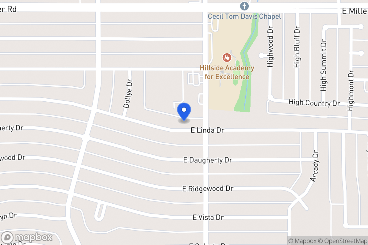 Map of 715 E Linda Dr