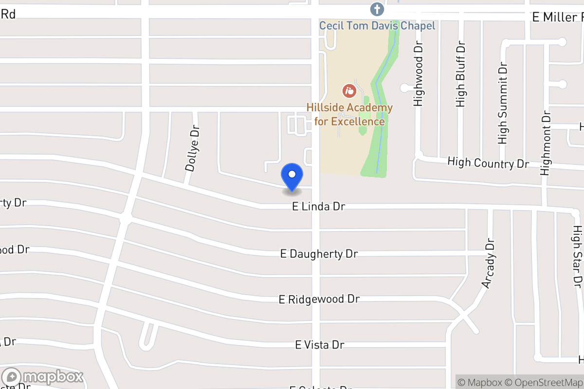 Map of 719 E Linda Dr