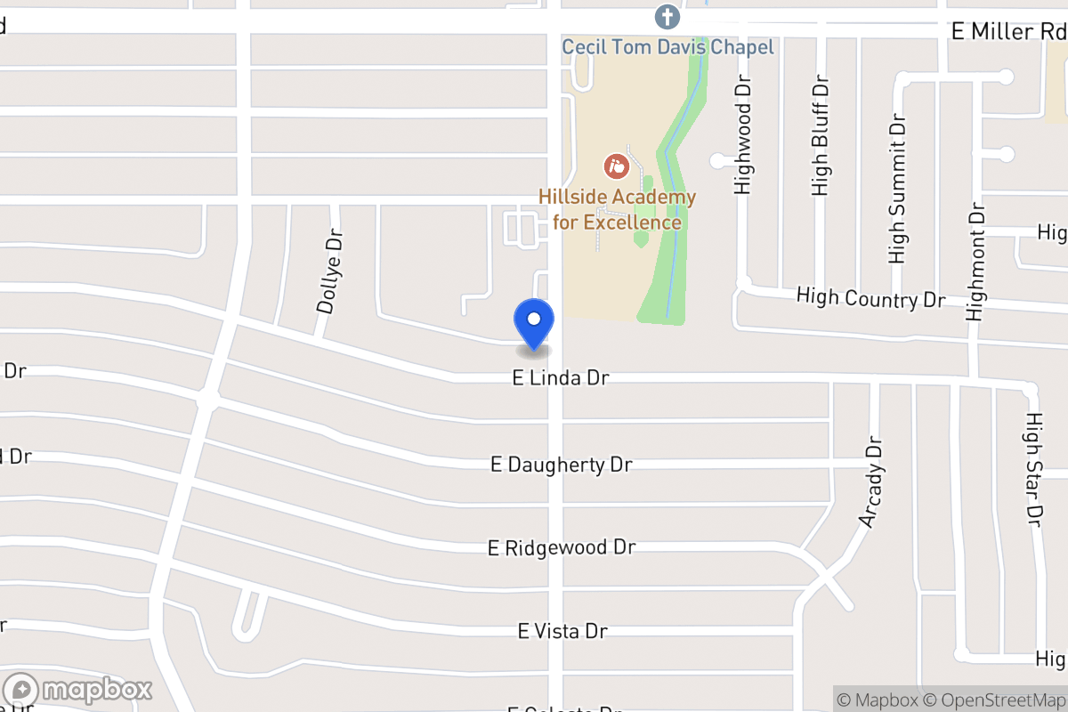 Map of 723 E Linda Dr