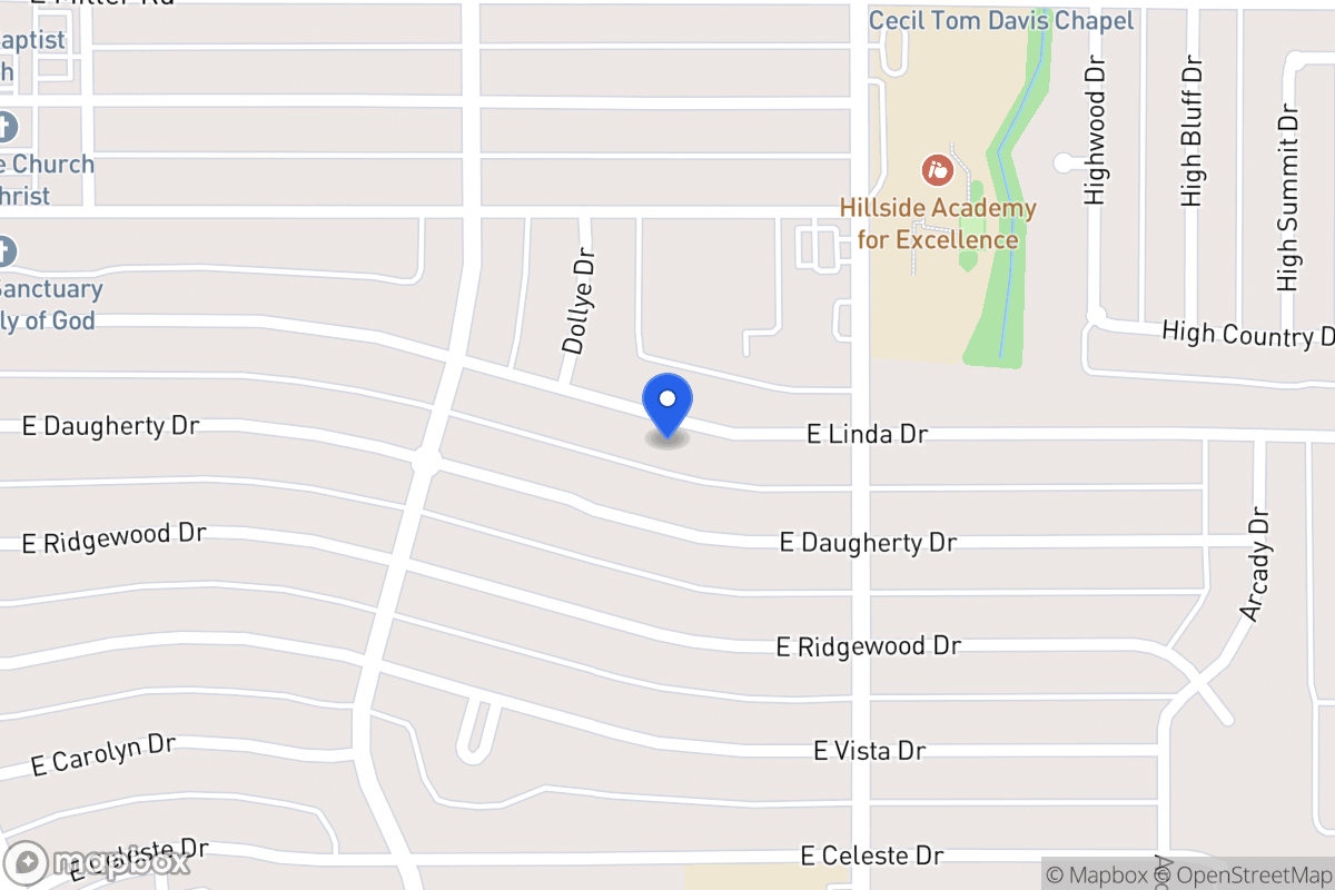 Map of 622 E Linda Dr