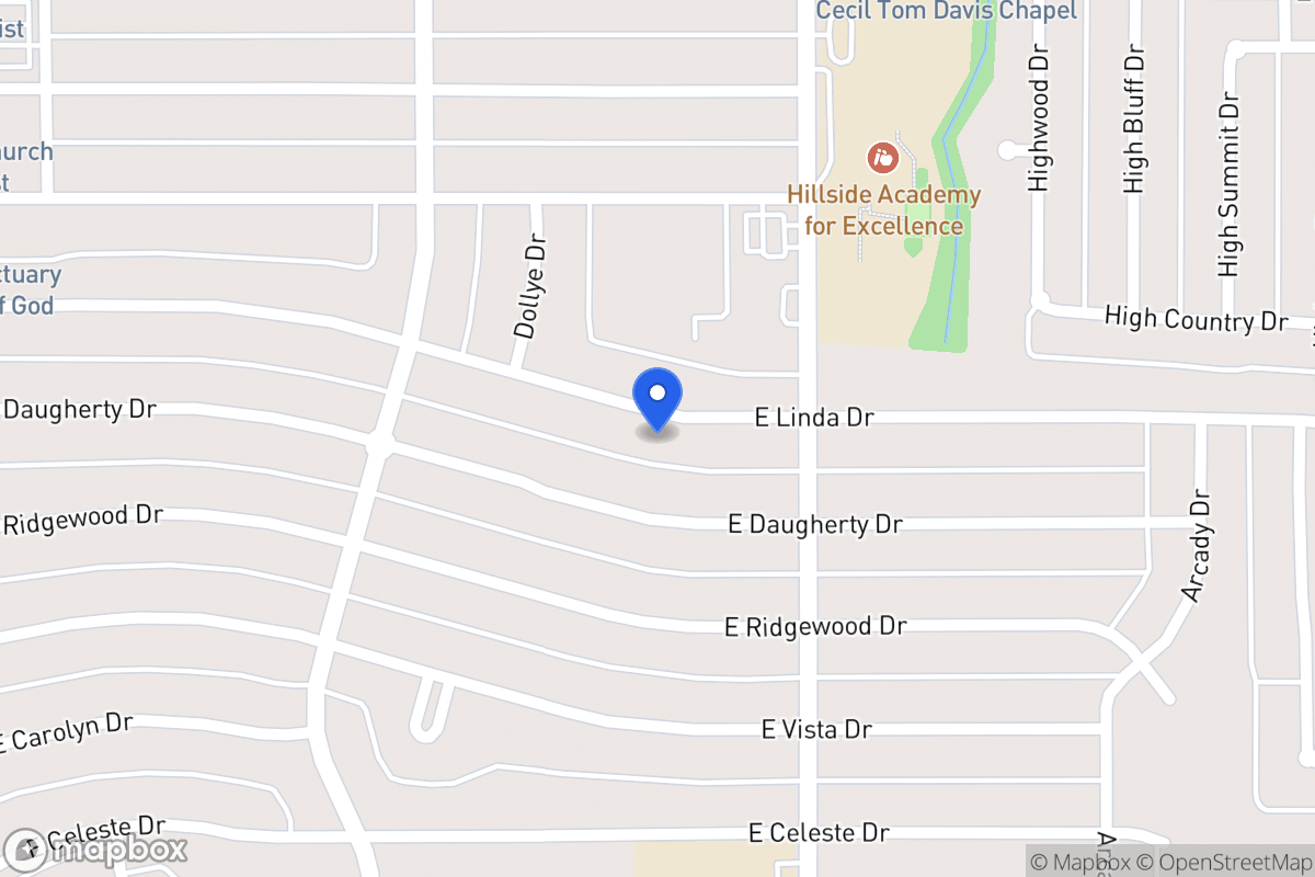 Map of 702 E Linda Dr