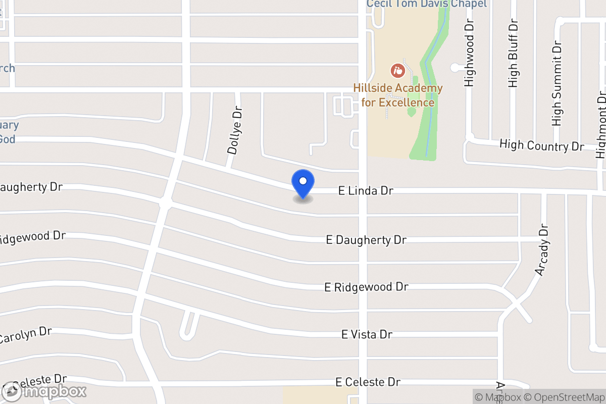 Map of 706 E Linda Dr
