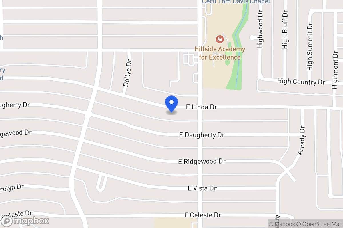 Map of 710 E Linda Dr