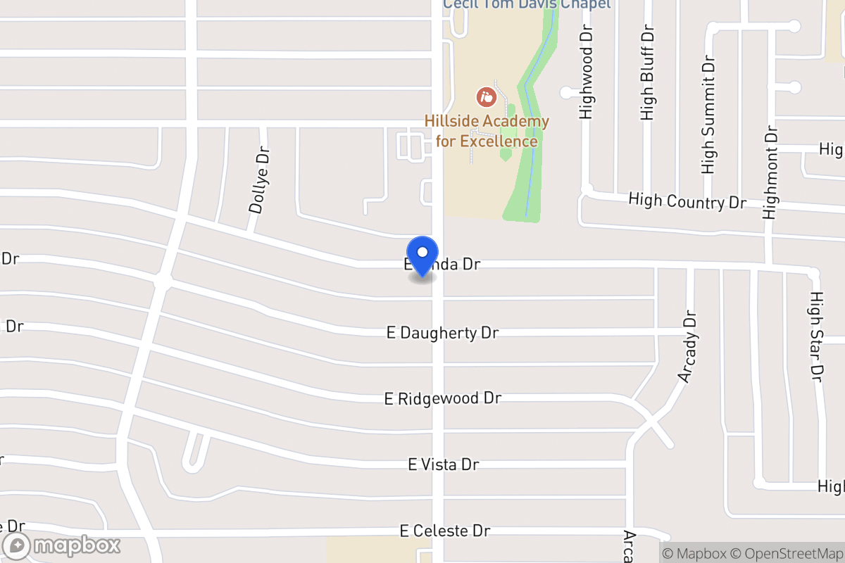 Map of 726 E Linda Dr