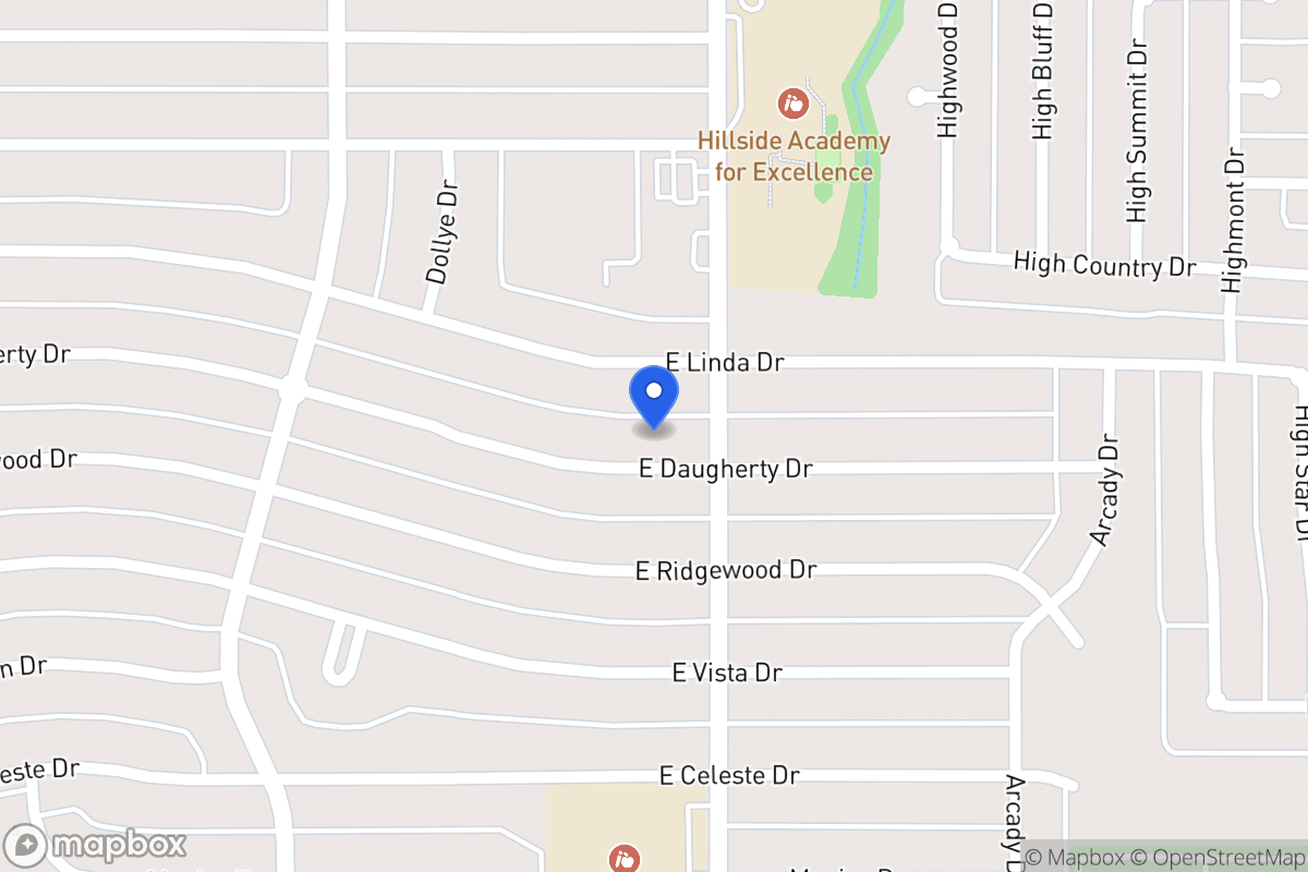 Map of 719 E Daugherty Dr