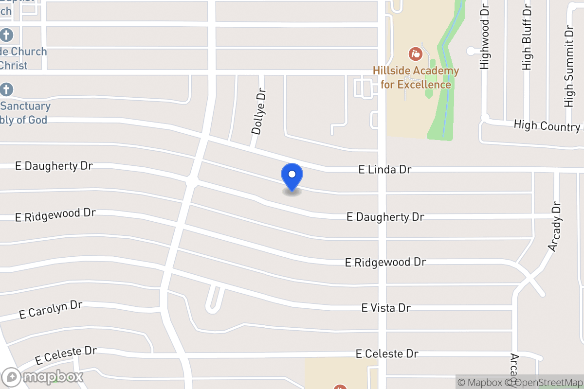 Map of 619 E Daugherty Dr