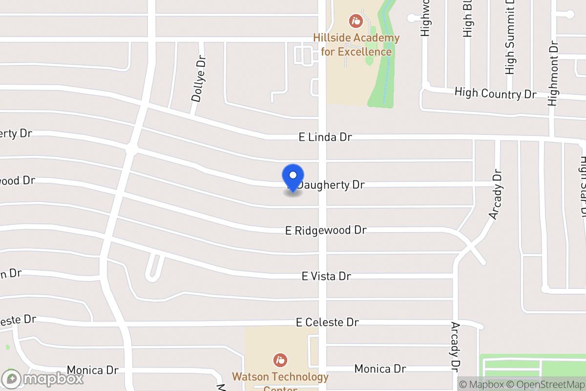 Map of 718 E Daugherty Dr
