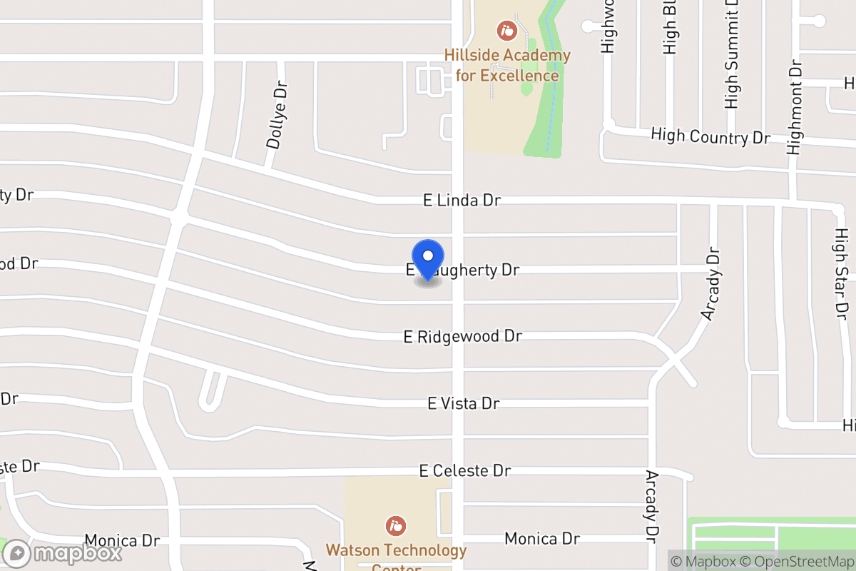Map of 722 E Daugherty Dr