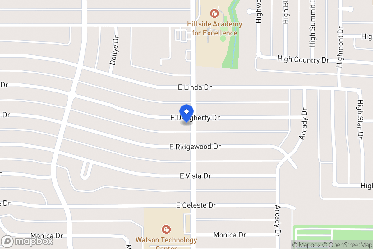 Map of 726 E Daugherty Dr