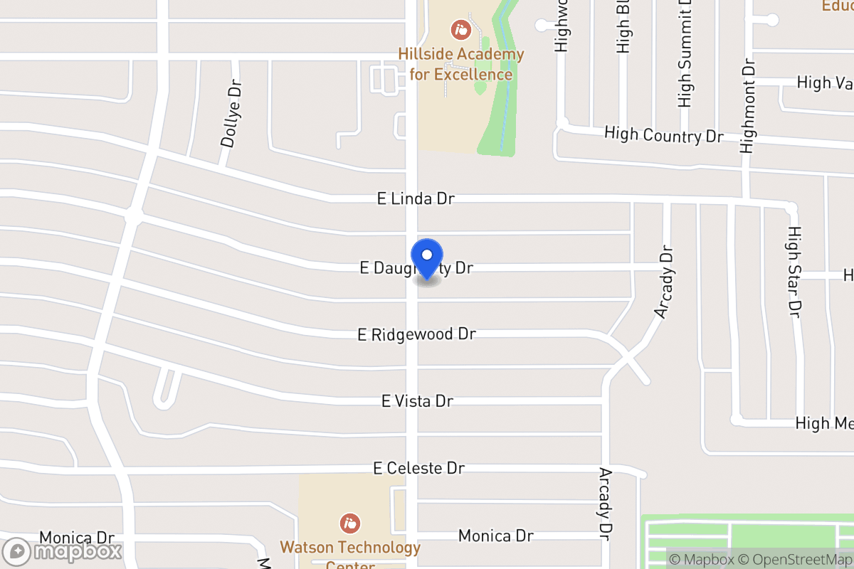 Map of 802 E Daugherty Dr
