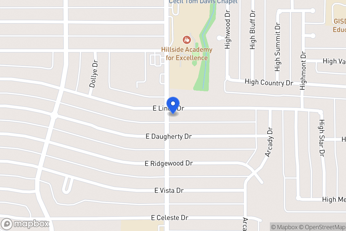 Map of 802 E Linda Dr