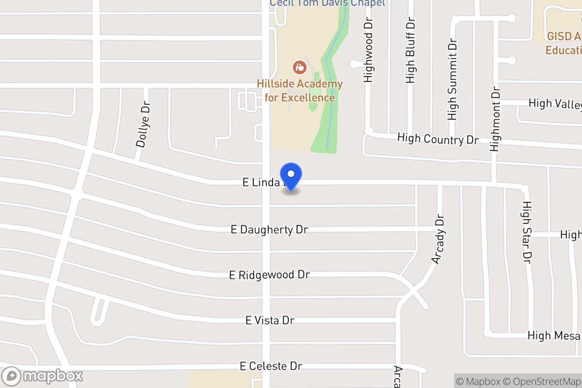 Map of 806 E Linda Dr