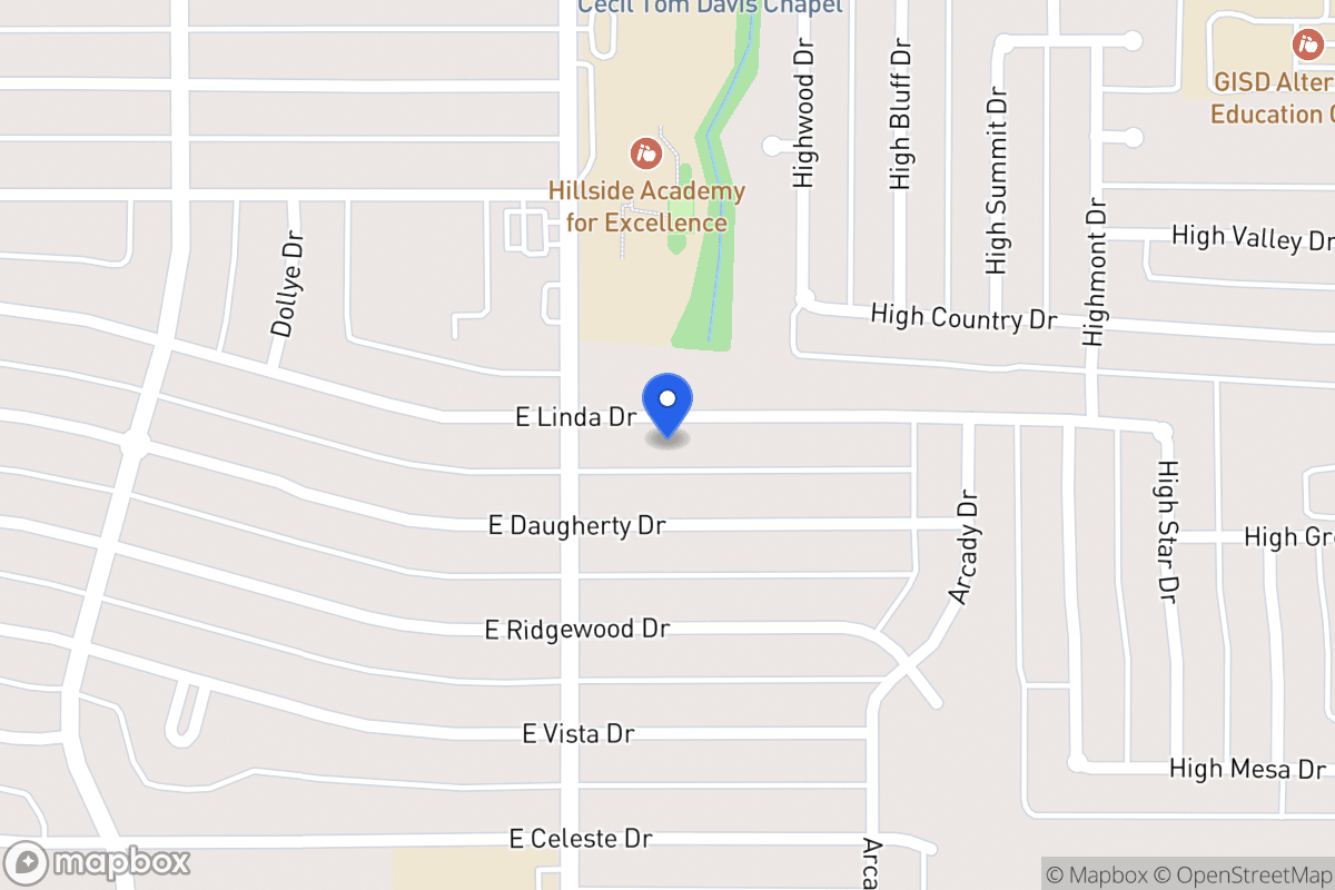Map of 814 E Linda Dr