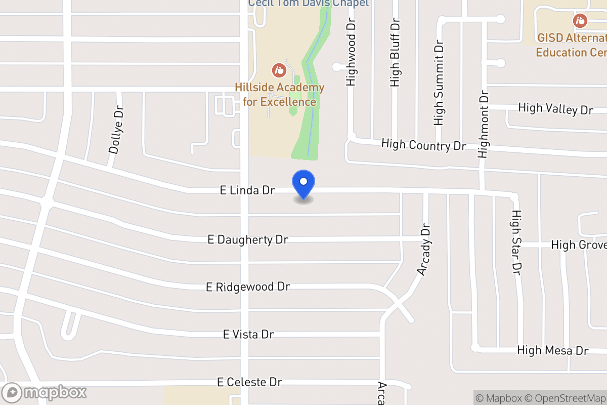 Map of 818 E Linda Dr