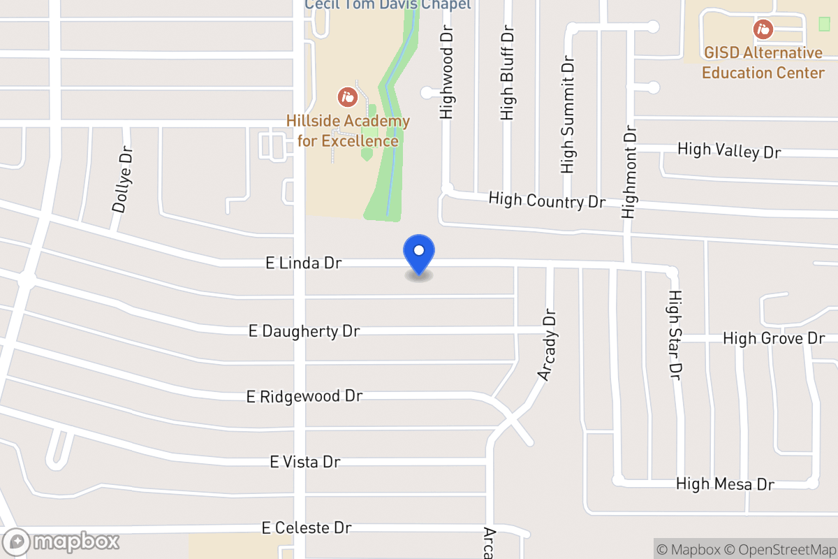 Map of 830 E Linda Dr