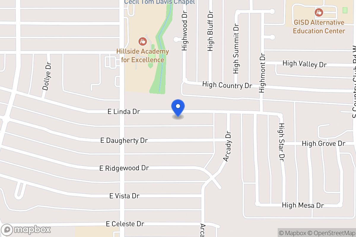 Map of 902 E Linda Dr
