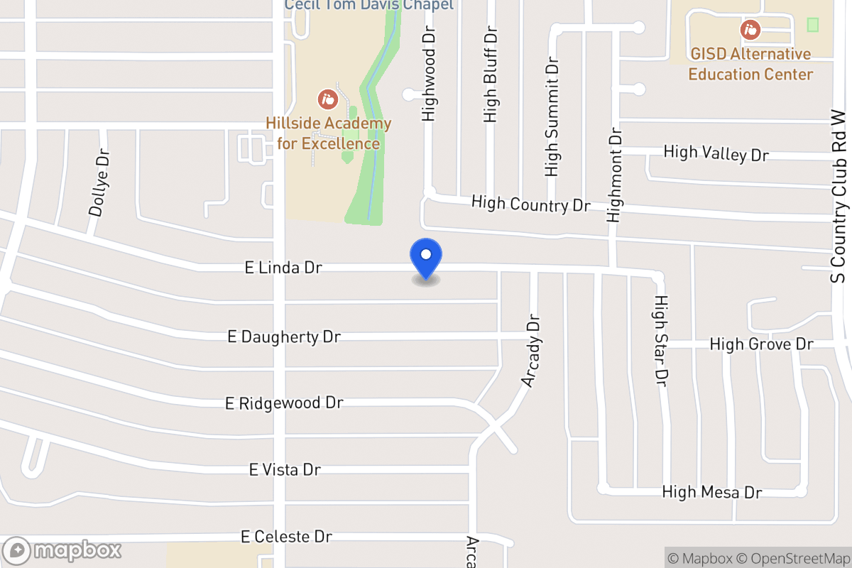 Map of 906 E Linda Dr