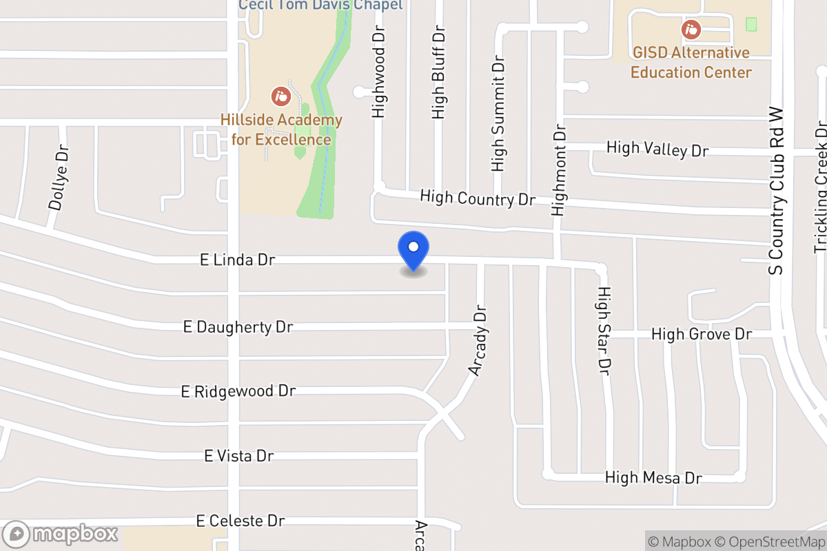 Map of 918 E Linda Dr