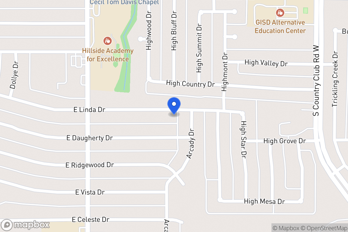 Map of 926 E Linda Dr