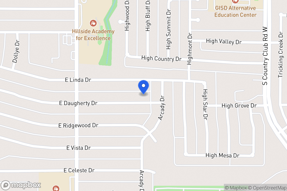 Map of 921 E Daugherty Dr