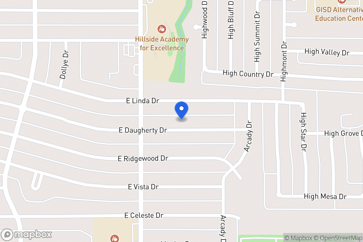 Map of 821 E Daugherty Dr