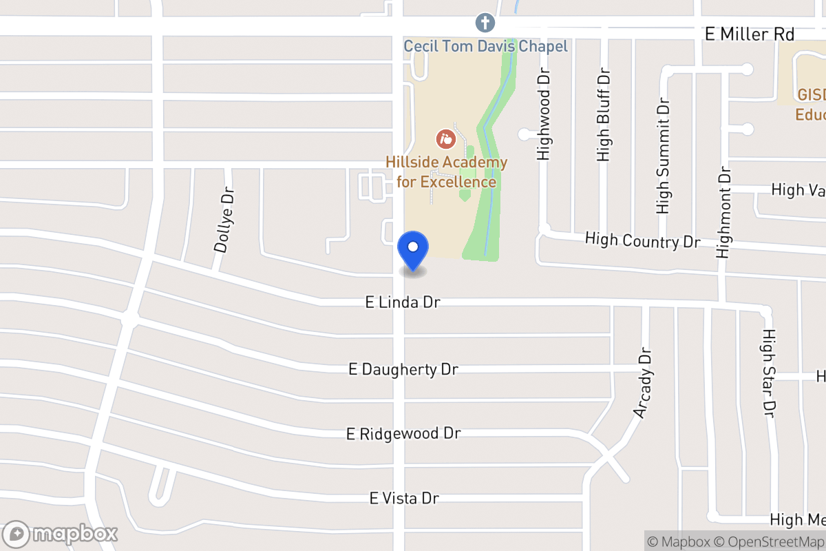 Map of 801 E Linda Dr