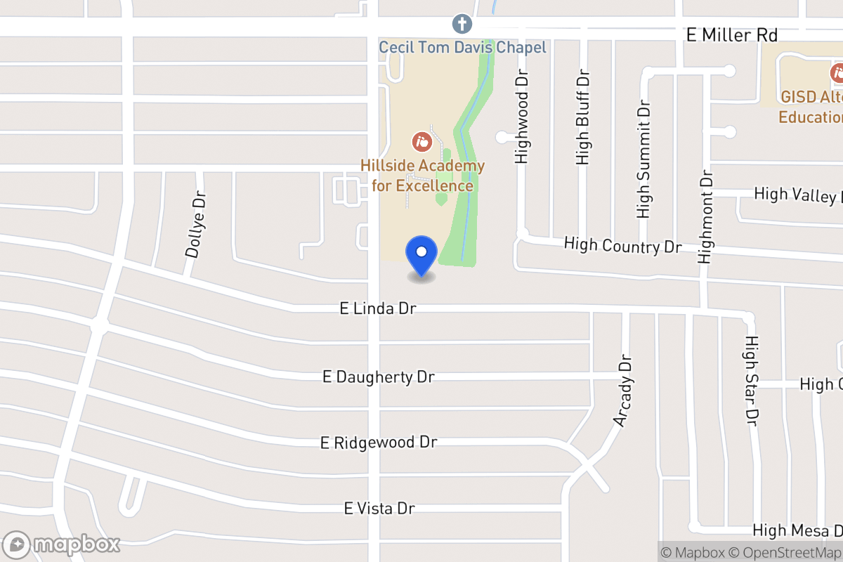 Map of 809 E Linda Dr