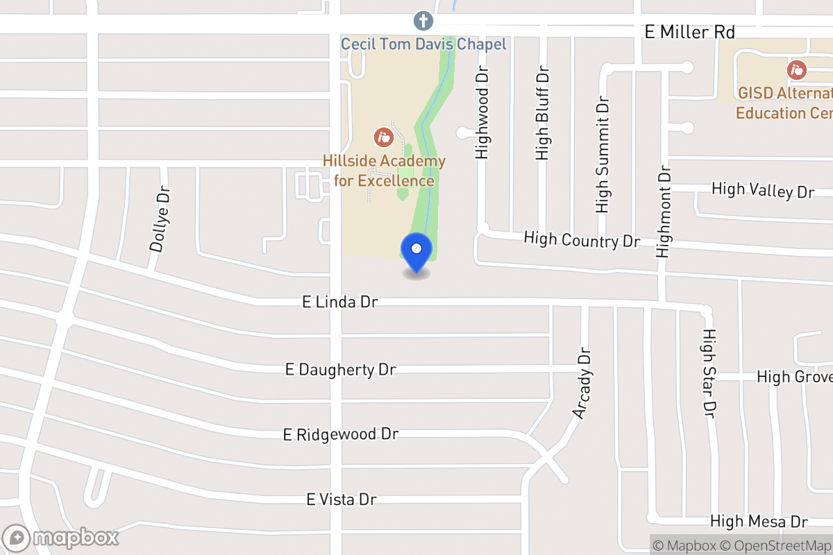 Map of 821 E Linda Dr