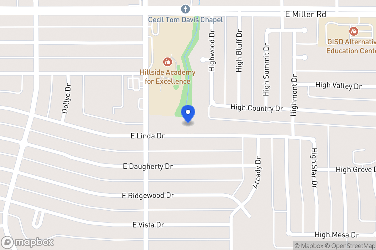 Map of 825 E Linda Dr