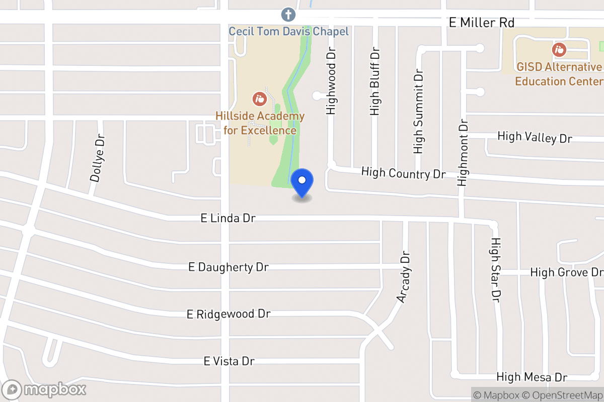 Map of 829 E Linda Dr
