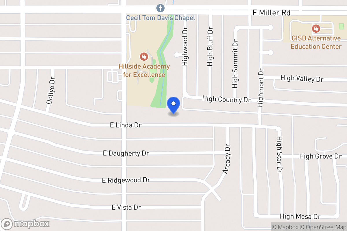 Map of 901 E Linda Dr