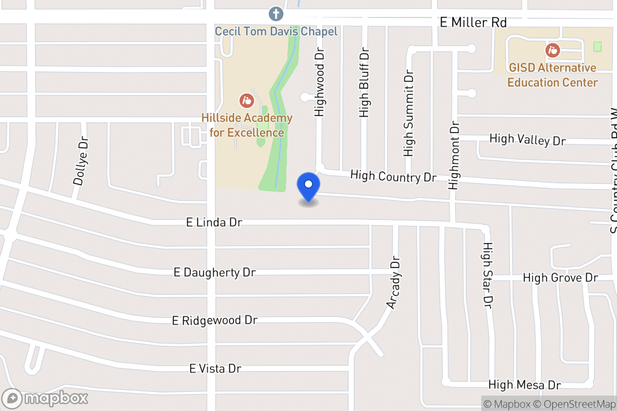 Map of 905 E Linda Dr