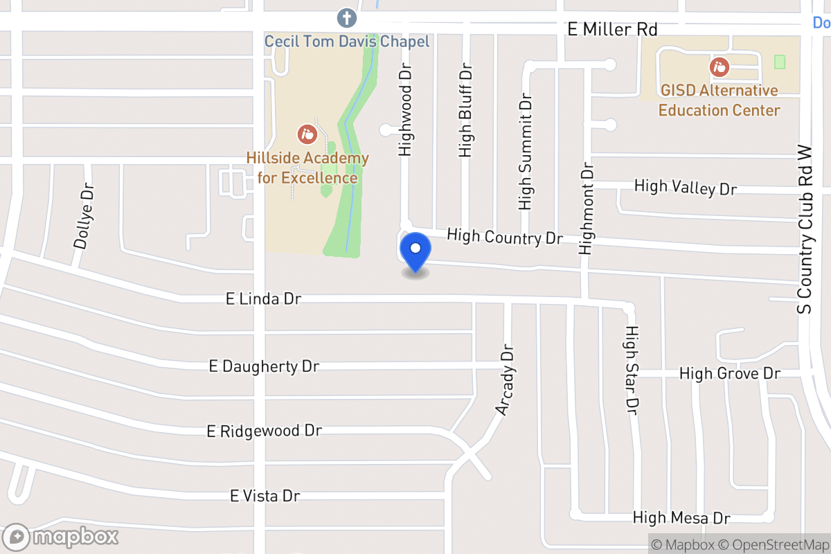 Map of 913 E Linda Dr