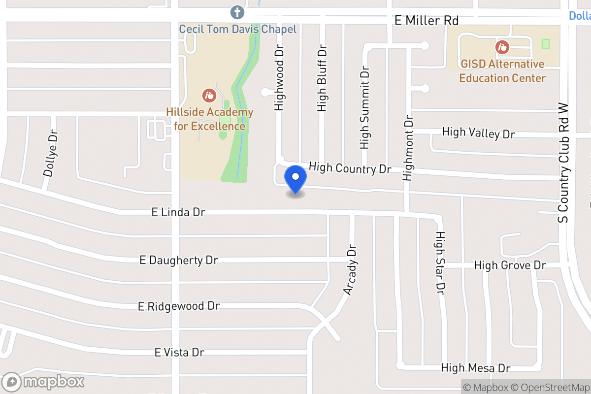 Map of 917 E Linda Dr