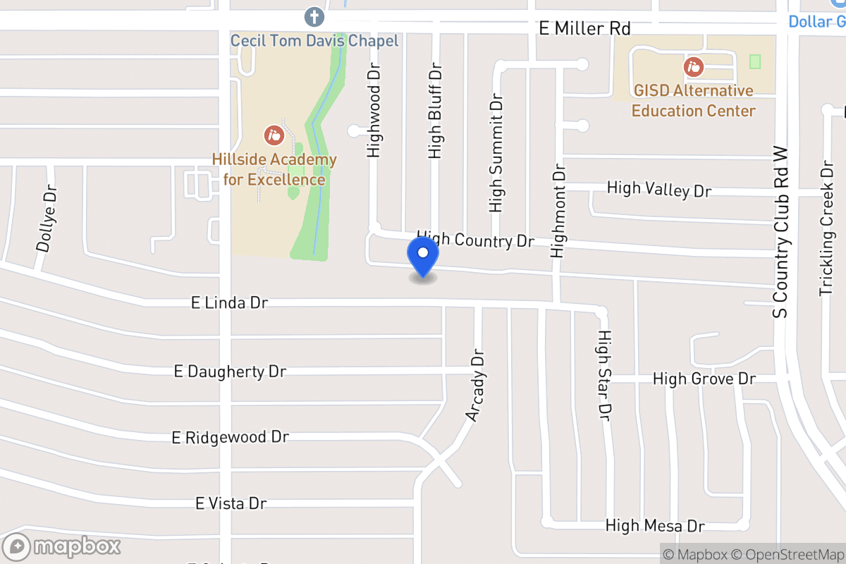 Map of 925 E Linda Dr