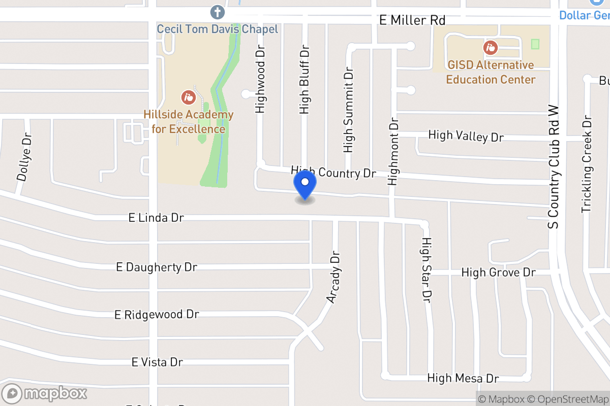 Map of 929 E Linda Dr