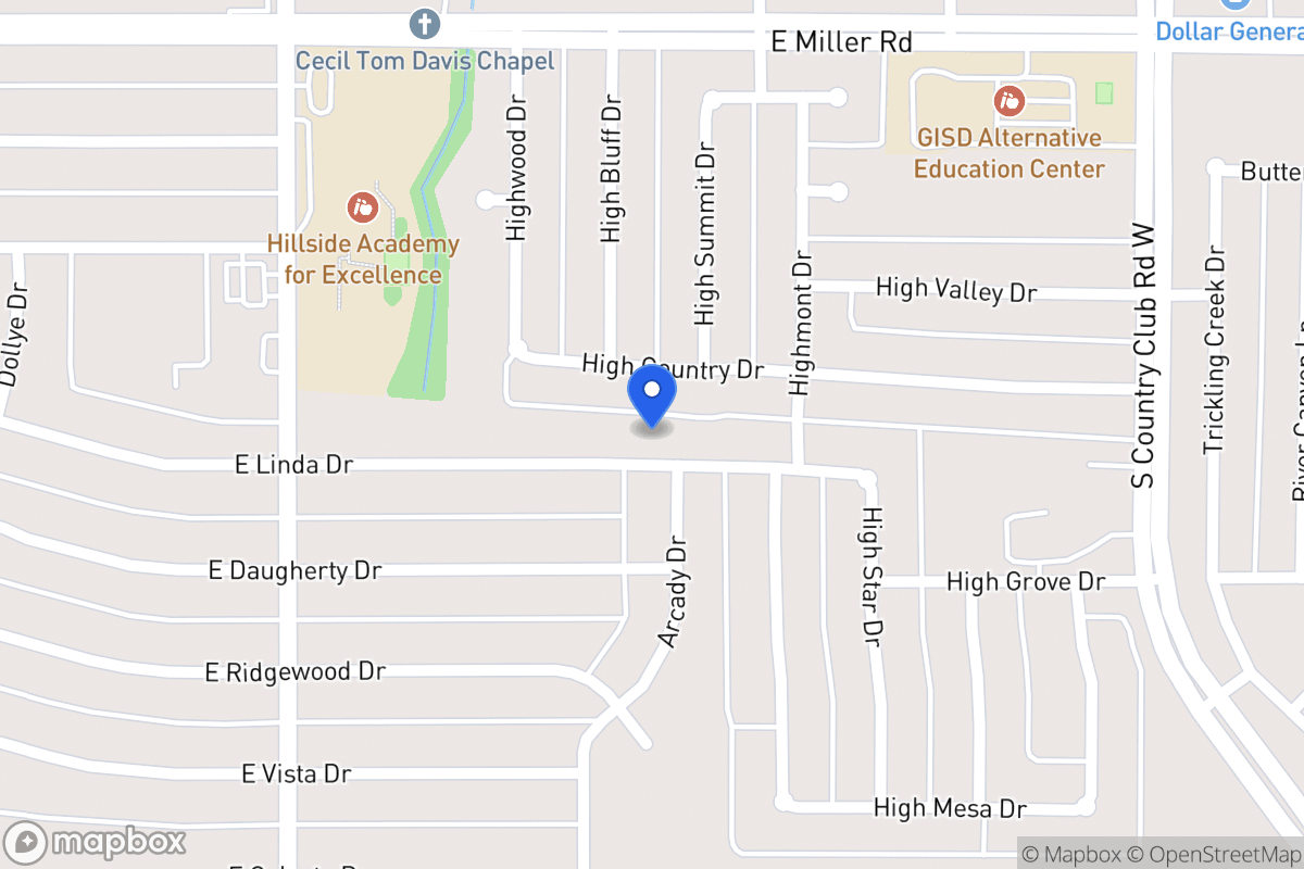 Map of 1005 E Linda Dr