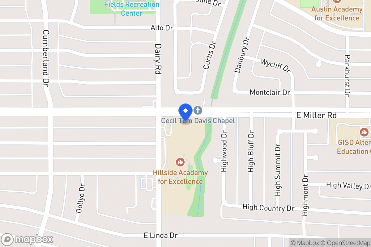 Map of 907 E Miller Rd