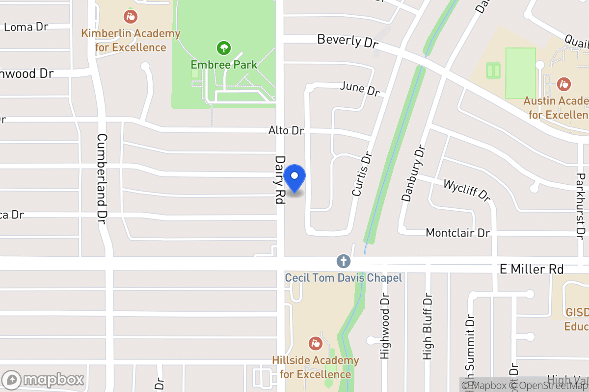 Map of 1901 Burke Dr