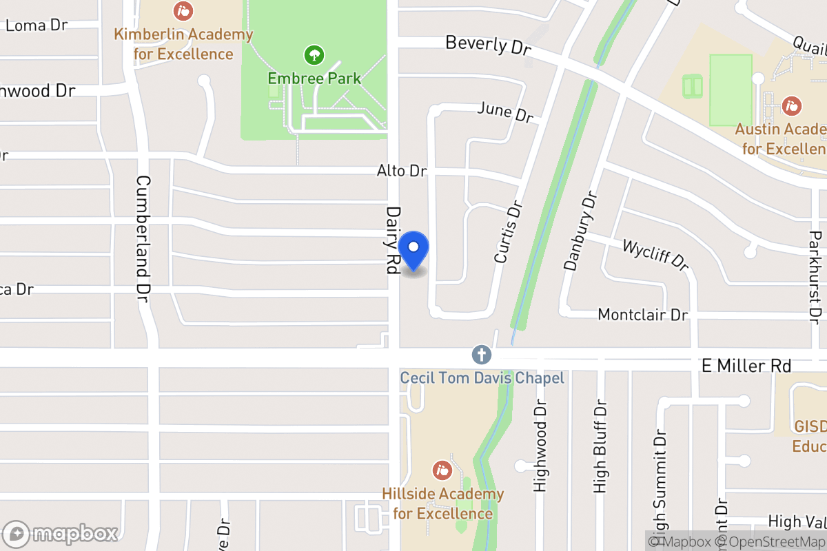 Map of 1905 Burke Dr