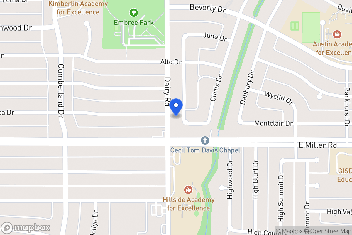 Map of 1913 Burke Dr