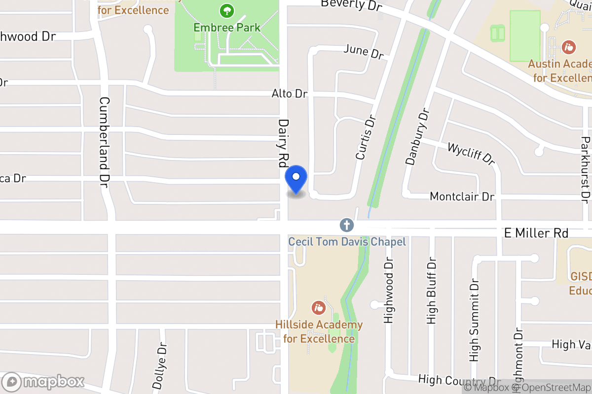 Map of 1917 Burke Dr