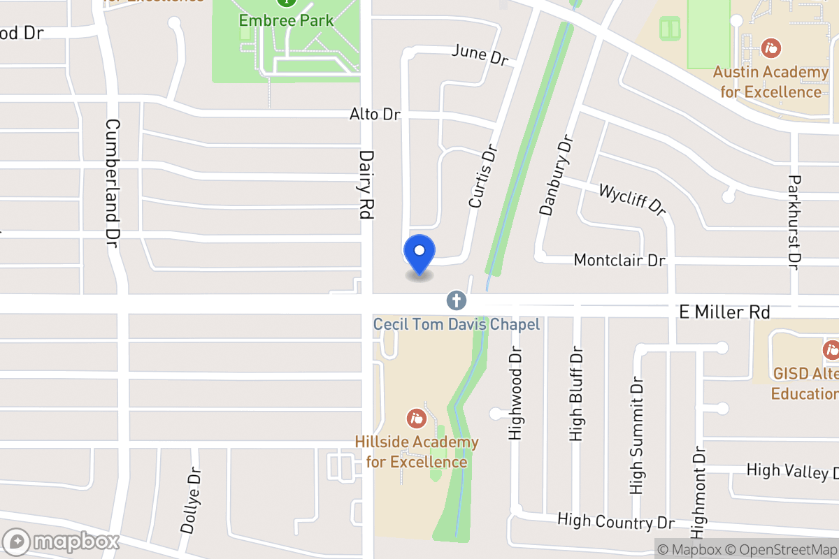 Map of 1929 Burke Dr