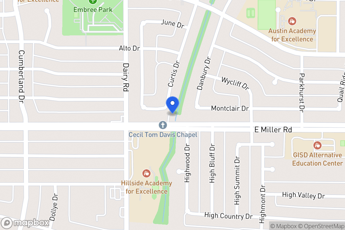 Map of 1918 Curtis Dr