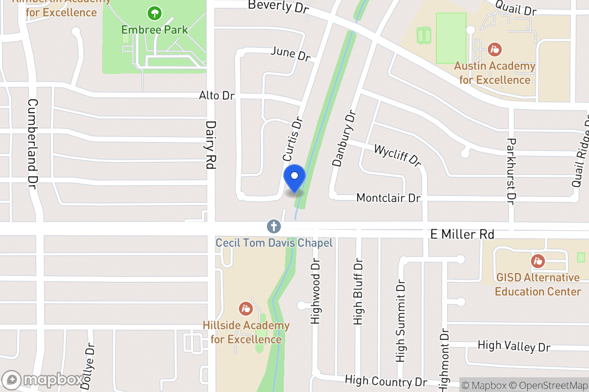 Map of 1914 Curtis Dr