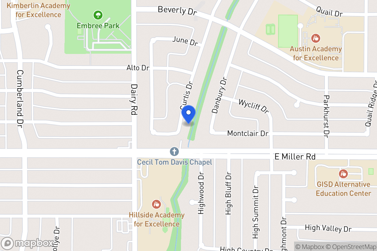 Map of 1910 Curtis Dr