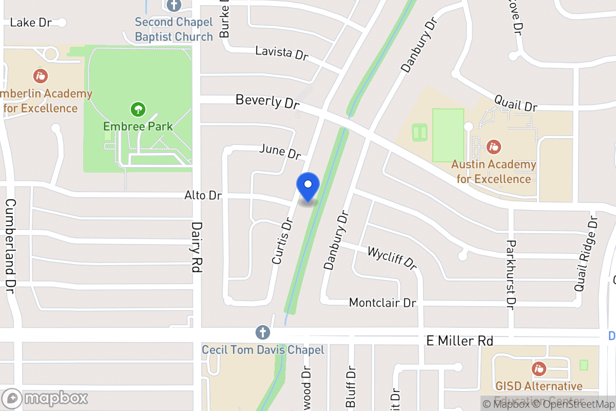 Map of 1718 Curtis Dr